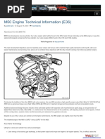 M50 Engine Technical Information (E36)