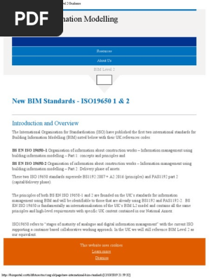 New BIM Standards - IsO19650 1 & 2 - BIM Level 2 Guidance