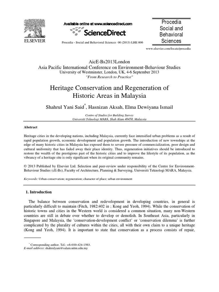 Heritage Conservation and Regeneration o PDF | PDF | Urban Renewal ...