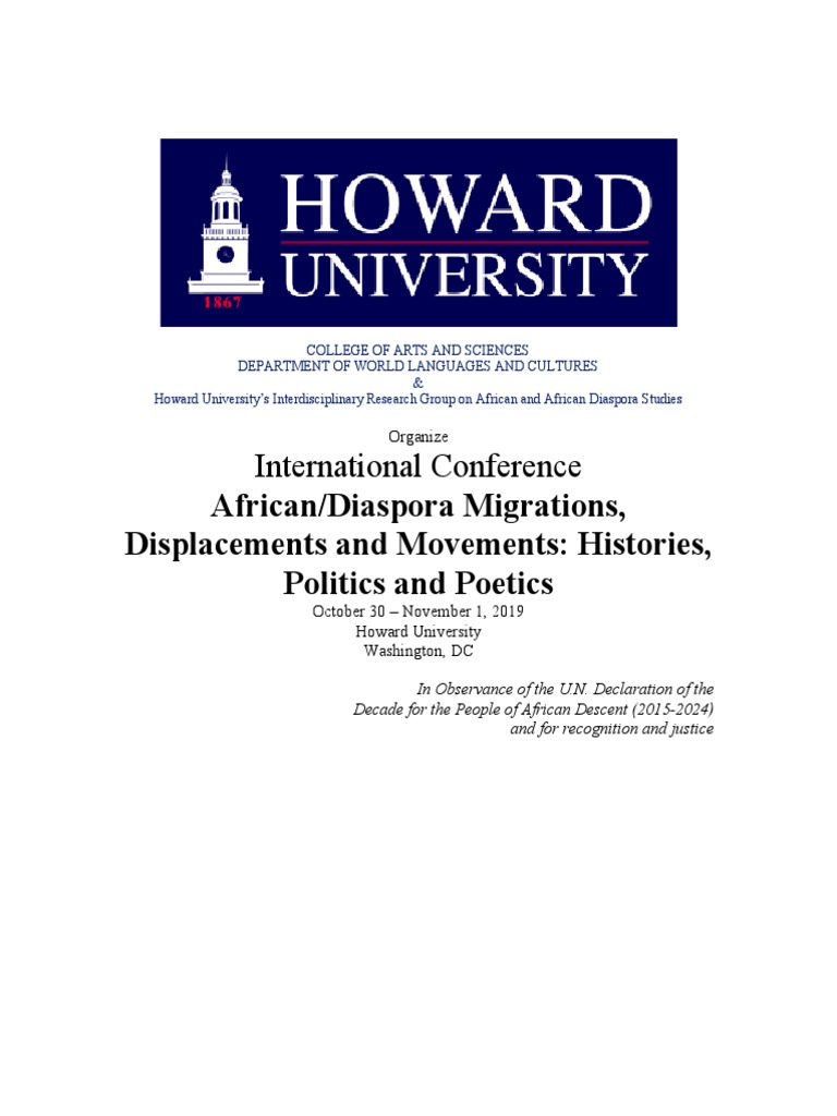 African/Diaspora Migration Conf. | PDF | Pan Africanism | African Diaspora