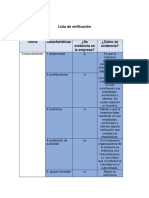 Lista de Verificación