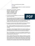 Cuestionario de Evaluación Resolución de Conflictos