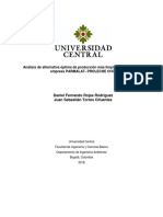 Análisis de La Alternativa Óptima de Producción Mas Limpia en Ptar para La Empresa Parmalat-Proleche Chía 1.0