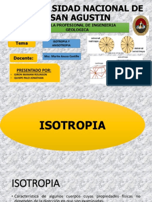 Anisotropia, Isotropia y Reflexiones Internas, PDF, Anisotropía