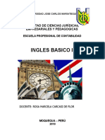 Ingles Basico I: Facultad de Ciencias Jurídicas, Empresariales Y Pedagogicas