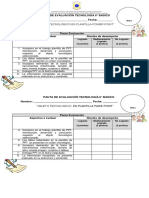 Evaluación PPT objeto tecnológico 8° básico