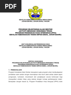 Kertas Kerja Ppki Cendawan Pdf