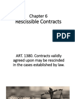 Rescissible Contracts