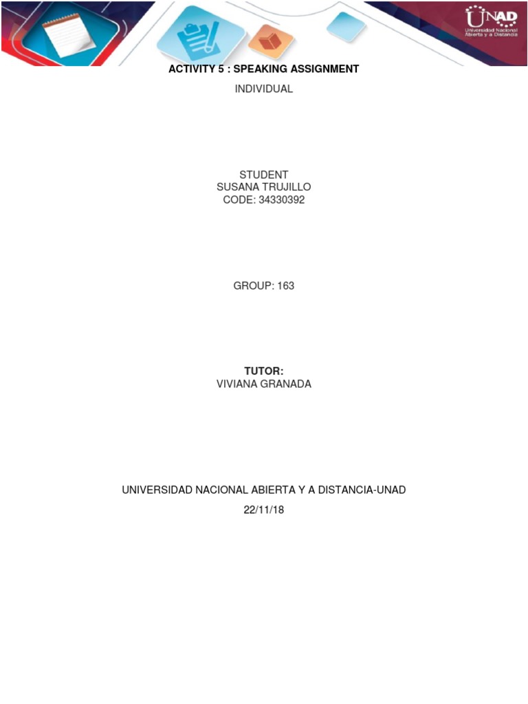 Speaking Assignment Instructions | PDF | Games & Activities | Social ...