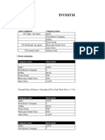 Investment Strategy: Asset Categories Company Name