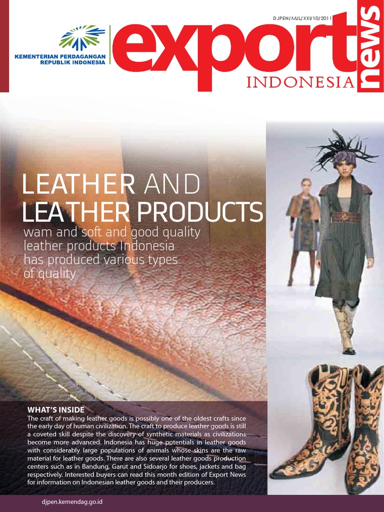 Oct2011 Leather and Leather Products | PDF | Leather | Indonesia