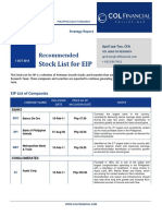 Stock List For EIP: Recommended