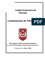 Lineamientos de Titulación