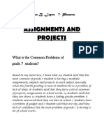 Assignments and Projects