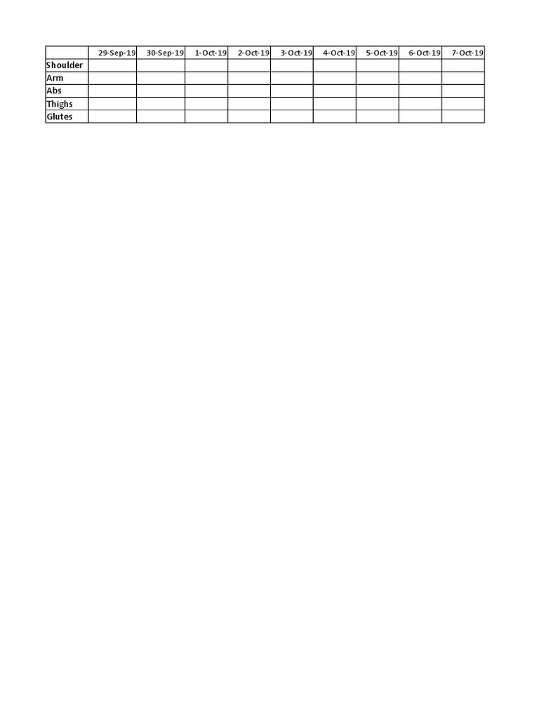 Daily Routine Template | PDF