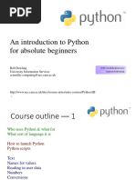 An Introduction To Python For Absolute Beginners