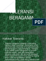 Toleransi Dalam Beragama