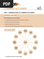 Unit 1: Introduction To Company Accounts