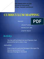 Curriculum Mapping 111