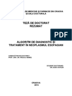 Algoritm de Diagnostic Si Tratament in Neoplasmul Esofagian PDF