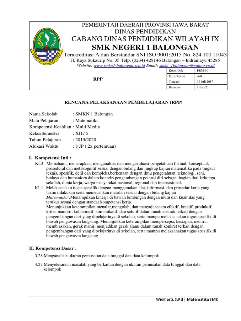 Smk Negeri 1 Balongan Cabang Dinas Pendidikan Wilayah Ix
