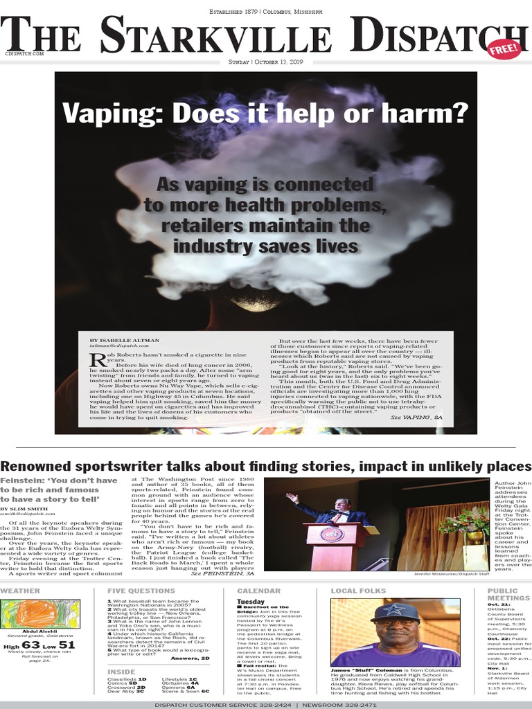 Starkville Dispatch Eedition 10-13-19 | PDF | Fox News | Electronic  Cigarette