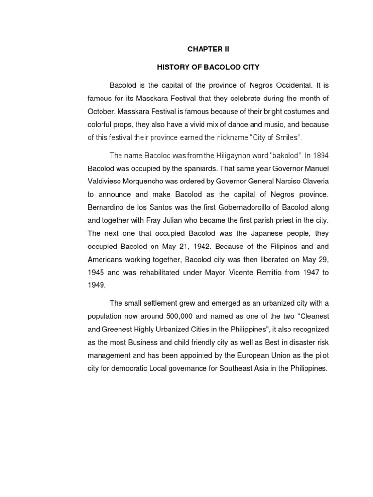 Chapter 2 Bacolod City | PDF | Loam | Soil