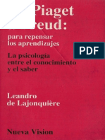 De Lajonquière, Leandro - De Piaget a Freud. La psicologia entre el conocimiento y el saber