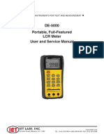 DE-5000 Portable, Full-Featured LCR Meter User and Service Manual