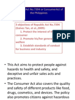 Republic Act No.7394 or Consumeract of The Philippines