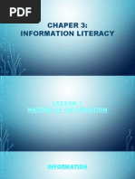 Chaper 3: Information Literacy