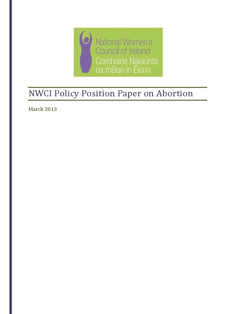 Nwci Policy Position Paper On Abortion Final | PDF | Abortion ...