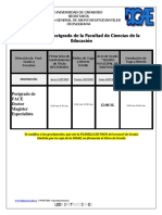 Cronograma Postgrado Face 2018