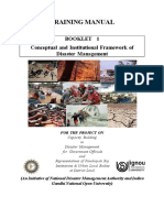 Conceptual and Institutional Framework of Disaster Management PDF