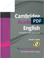 Cambridge Academic English Upper Intermediate Teacher's Book