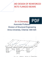 Analysis and Design of Reinforced Concrete Flanged Beams