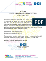 Aviso DGI 129-30!09!2019