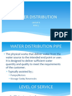 Water Distribution: Group 8 BTM 5