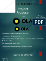 OLA Group 1 Service Marketing Project Proposal