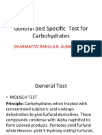General and Specific Test For Carbohydrates