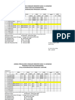 Jadwal Kuliah Ganjil Reg19,20 .26 Juli 2019