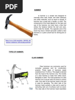 32 Types of Hammers and Their Uses | PDF | Hammer | Blacksmith