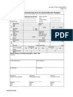 Testing and Commissioning Form For Suction/Booster Pumpset: Menajaya Oil Fats SDN BHD