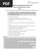 Regras Bom Comportamento 3ºciclo