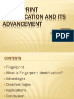 Fingerprint Identification and Its Advancement
