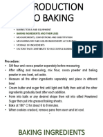 Introduction To Baking (Ingredients)