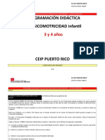 Programación didáctica de psicomotricidad infantil 3-4 años CEIP Puerto Rico