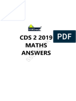 CDS 2 2019 Maths Paper Answers SSBCrack