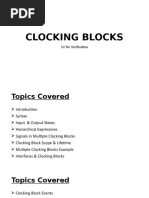 Clocking Blocks: SV For Verification