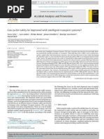 Article in Press: Can Cyclist Safety Be Improved With Intelligent Transport Systems?